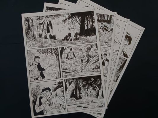 Montanari Giuseppe & Grassani Ernesto - 4 Original page - Dylan Dog - Quando il mostro è in vacanza | Catawiki