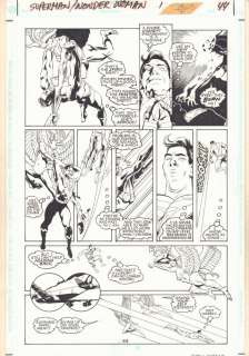 Drew Geraci, Dusty Abell - Superman/Wonder Woman: Whom Gods Destroy Elseworlds #1 P.44 - Superman Vs. Demons - 1996