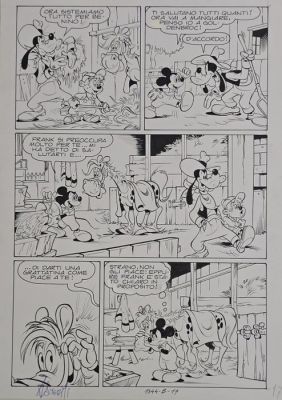 Asteriti, Sergio - 1 Original page - Topolino - n. 1344 “Topolino e la faccenda Goldenbroc” pag. 17 | Catawiki