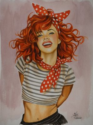 Sly - 1 Original drawing - Pin Up - Ariel - 2026 | Catawiki