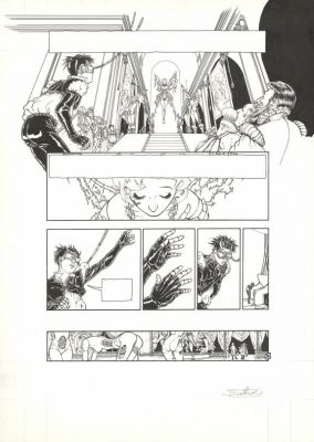 Béatrice Tillier | Planche originale 36 et sa mise en couleur - Elle - Fée et tendres automates | Daniel Maghen