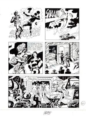 Bonazzi, Germano - 3 Original page - Nathan Never Gigante #5 - "Nemo" - 2000 | Catawiki