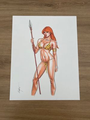 MC Wyman - 1 Original colour drawing - Shanna the She Devil | Catawiki
