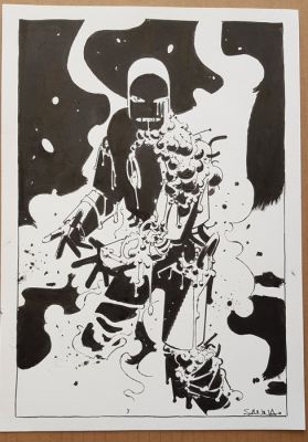 Guillermo Sanna - Original drawing - Iron Man Darkhold - 2026 | Catawiki