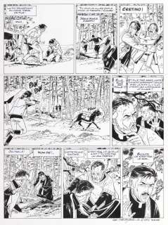 Denayer | Wayne Shelton, planche n°29 à l’encre de Chine… | Millon