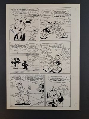 Capitanio, Luciano - 1 Original page - Paperino e la Cometa della Fortuna - 1957 | Catawiki