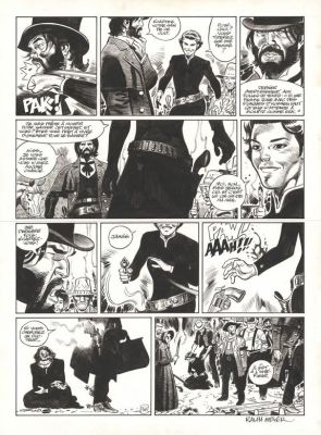 Ralph Meyer | Planche originale n°56 - Mister Prairie - Undertaker | Daniel Maghen