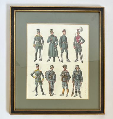 Funcken, Fred & Liliane - 1 Original drawing - L’uniforme et les Armes - Uhlans Allemands 1915/1918 - 1969 | Catawiki