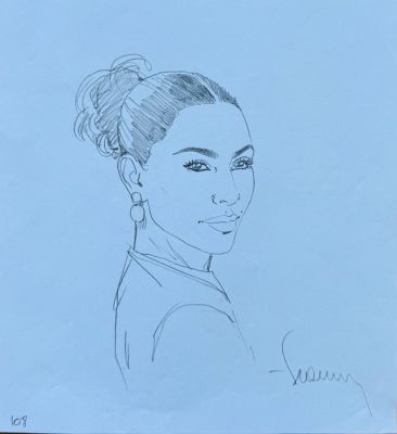 Francq, Philippe - 1 Original drawing - Largo Winch - Héroïne - 2020