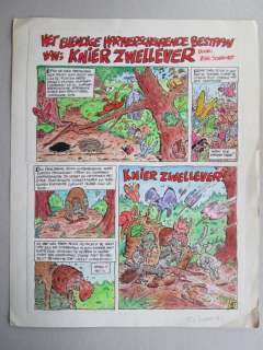 Schreurs, Eric | Original opening page  - Het ellendige hartverscheurende bestaan van Knier Zwellever (p.1)  - (1984) | Catawiki