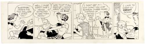 "ETTA KETT" DAILY STRIP & SUNDAY PAGE ORIGINAL ART PAIR.