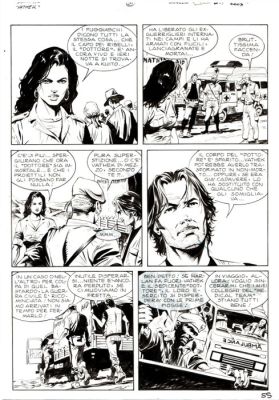 Dotti, Maurizio - 2 Original page - Dampyr #40 - "Vathek!" - 2003 | Catawiki