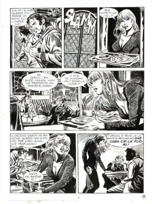 Laurenti, Mauro - 2 Original page - Dampyr #43 - "La leggenda di Amber" - 2003 | Catawiki