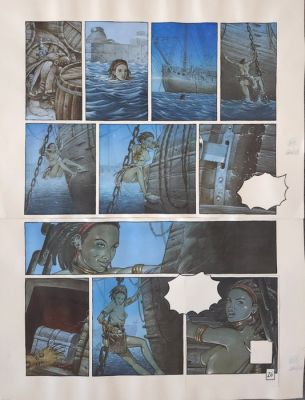 Grun (Dubois, Ludovic) - 1 Original colour page - La Conjuration d’Opale | Catawiki