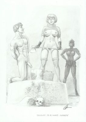 Cera - 1 Original drawing - sexy girl - Velma Against Sexism - Tribute to Richard Corben | Catawiki