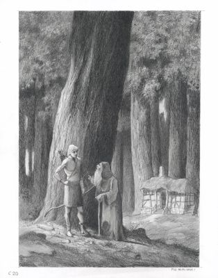 Paul & Gaëtan Brizzi | Tristan et Iseult - Illustration originale C20 | Daniel Maghen