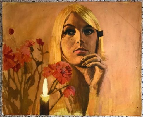 Sundquist, Thord - 1 Planche couleur originale, huile sur toile - Romántica - 1970 | Catawiki