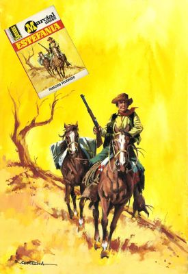 Rafael Cortiella | original western cover: Parecido peligroso + book – Cortiella | Origin Of Comics