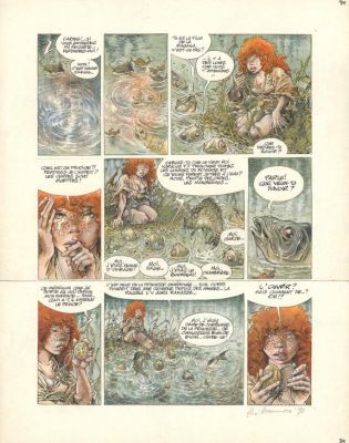 René Hausman | Planche originale n°34 - Les Trois Cheveux Blancs | Daniel Maghen