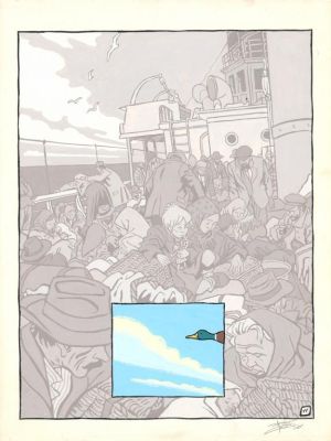 Ruben Pellejero | Planche originale n°11, planche inter-chapitre - Le silence de Malka | Daniel Maghen