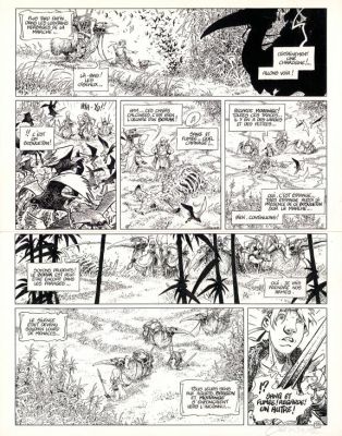 Dominique Lidwine | Planche originale n°53 - L’Ami Javin - La Quête de l’Oiseau du Temps | Daniel Maghen