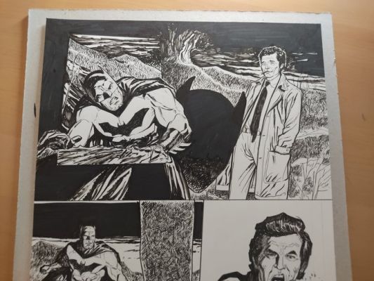 Marco Foderà - 1 Original page - Batman - Batman vs lieutenant Columbo - 2025 | Catawiki
