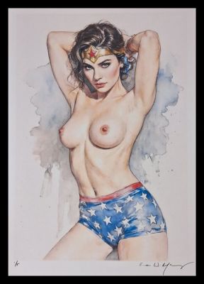 Wonder Woman - Vintage Pin Up edition by Emma Wildfang - Large size | Catawiki