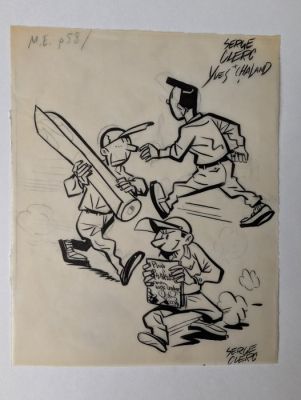 Yves Chaland / Serge Clerc - 1 Original drawing - Mémoires de l’Espion - 1982 | Catawiki