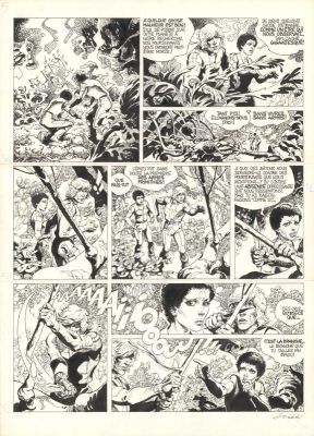 Kas | Planche originale n° 05 - La Planète aux sortilèges - Hans | Daniel Maghen