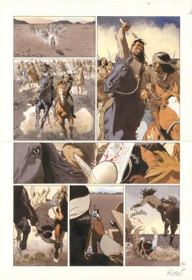 Christian Rossi | Planche originale n° 77 - Comanche Trail | Daniel Maghen
