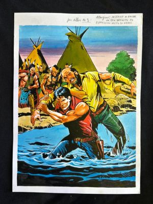 Ferri, Gallieno - 1 Original colour drawing - Zagor - Editoriale Mercury | Catawiki