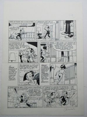 Attanasio, Dino - 1 Original page - Spaghetti et Mandolina - De oompjes / Les tontons - p.35 - 1985 | Catawiki