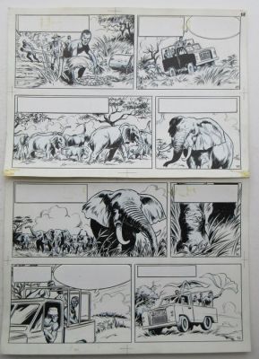 Studio Vandersteen - 1 Original page - Safari - De klopjacht (p.18) - 1972 | Catawiki