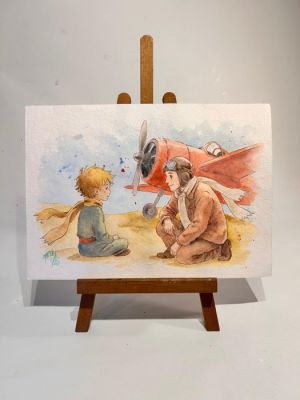 Fang, Daniel (Arte Zeta Studio) - 1 Original colour drawing - Piccolo Principe - Un Incontro tra le Stelle - 2026 | Catawiki