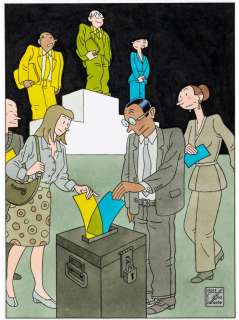 Joost Swarte - 2010 New Yorker Mag Color Illustration