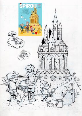 Fabrice Erre | Dessin de couverture du magazine Spirou | Les dessinateurs