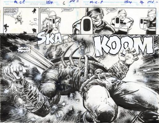 Jones, Reggie - MARVEL COMICS PRESENTS (1988-95) #154 Double Page Splash