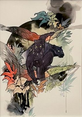 Momoko, Peach - BLACK PANTHER (2021) #12 Cover | ComicConnect