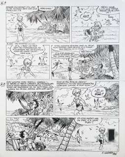 WALTHERY François  - Natacha  - Planche 16 de l’album Cauchemirage édité en 1989 [...] | Vermot et Associés