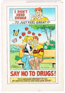 Original Dan DeCarlo ANTI-DRUG Archie Art, 1998 | PBA Galleries