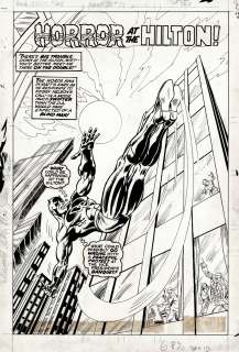 Duffy Vohland, Jim Craig - Mighty World of Marvel #218 P 1 Splash (Awesome Daredevil Splash!) 1976