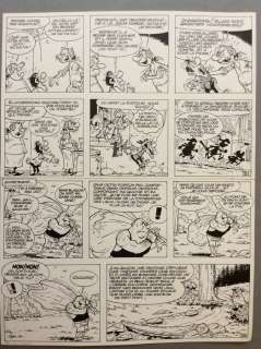 Remacle, Marcel | original plate (p.5)  - Le Vieux Nick et Barbe Noire 23  - Hercule et Compagnie  - (1981) | Catawiki