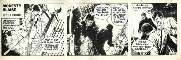 Enric Badia Romero | Modesty Blaise – Original daily strip #2305 – Romero | Origin Of Comics