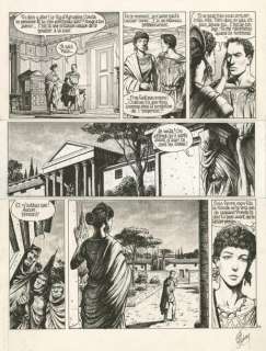 Murena - La pourpre et l’or Encre de Chine et mine de plomb pour la planche 40 du... | Tessier Sarrou