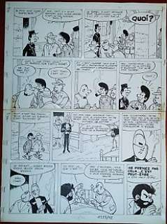 Will | Planche originale (p.17)  - Tif et Tondu T9  - Choc au Louvre | Catawiki