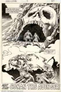 John Buscema and Danny Bulanadi - Original Art for King Conan #4 Splash Page (Marvel, 1980). Spectacular page from - | Heritage