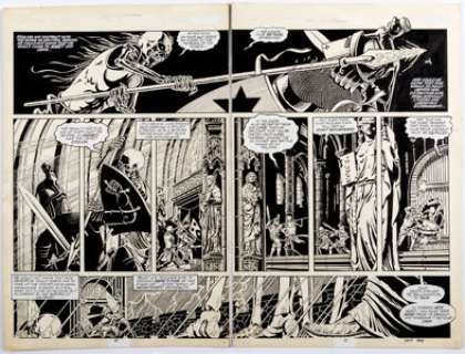 Gene Day and Dan Day Epic Illustrated #33 Double-Page Spread 16-17 Original Art (Marvel, 1985). Gene Day - | Heritage