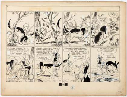 Mal Eaton Peter Piltdown Sunday Comic Strip Original Art Group of 4 (New York Tribune, 1941-42). There’s a - | Heritage