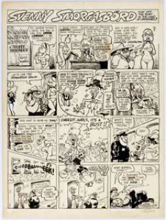 Gary Hallgren Svenny Smorgasbord Complete 1-Page Story Original Art (1975). Underground Comix pioneer Hallgren - | Heritage