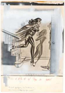 Bill Ward Popular Jokes August-1971 Single Panel Gag Illustration Original Art (Humorama, 1971). A gorgeous and - | Heritage